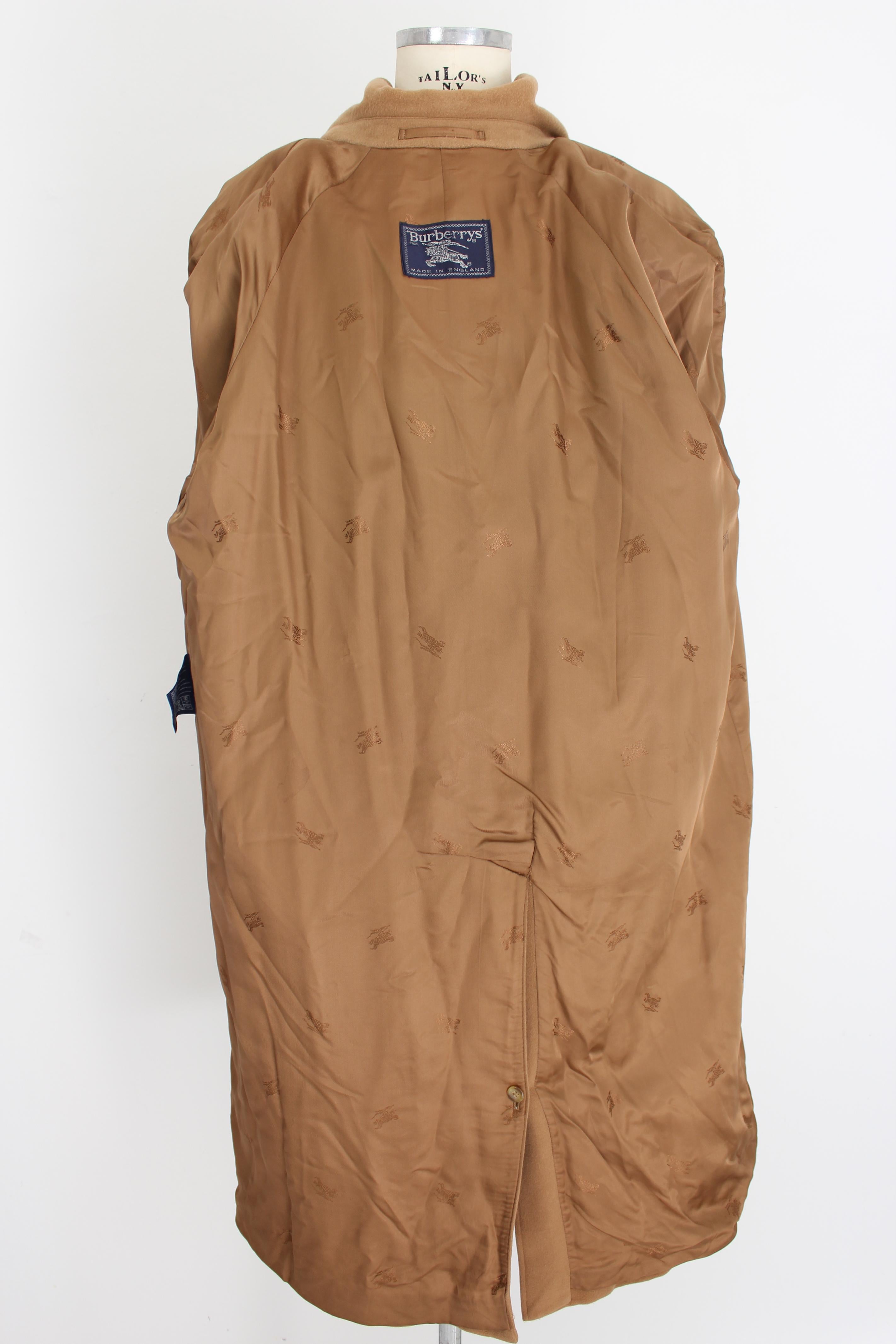Burberry Beige Kaschmirwolle Langer klassischer Mantel 1