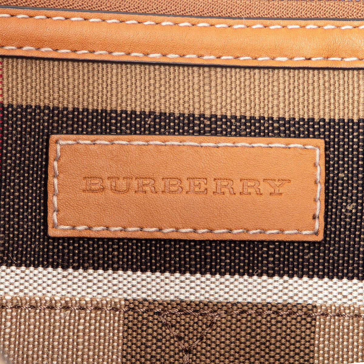 Women's BURBERRY beige CHECK CANVAS & LEATHER ASHBY MEDIUM Bag