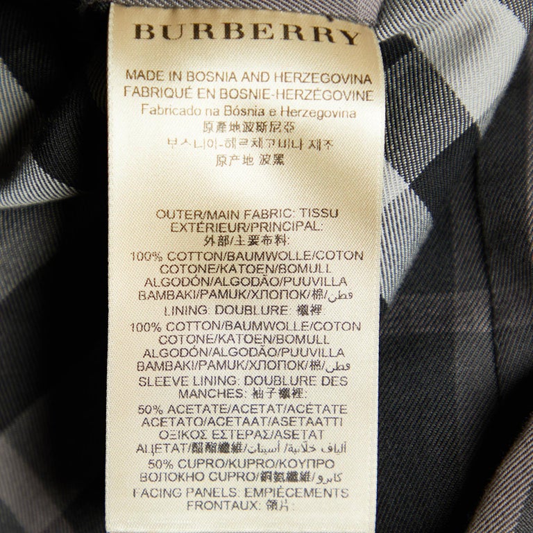 Burberry Beige Cotton Belted Rochester Trench Coat S at 1stDibs
