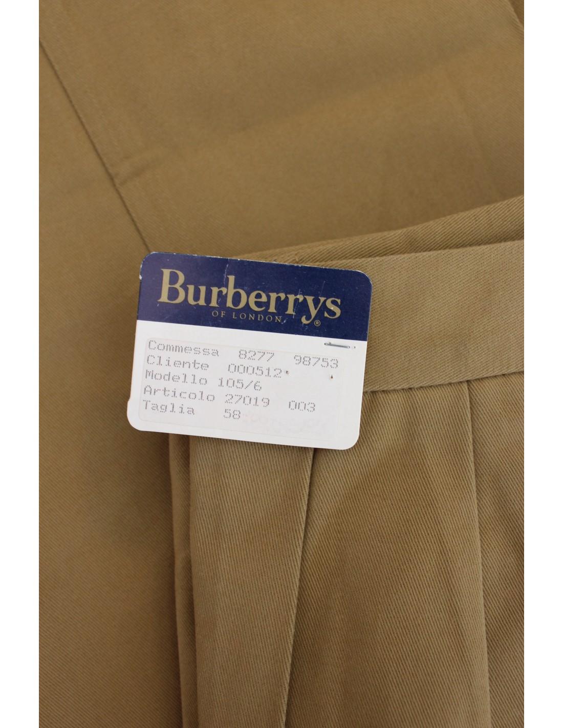 Men's Burberry Beige Cotton Classic Pants