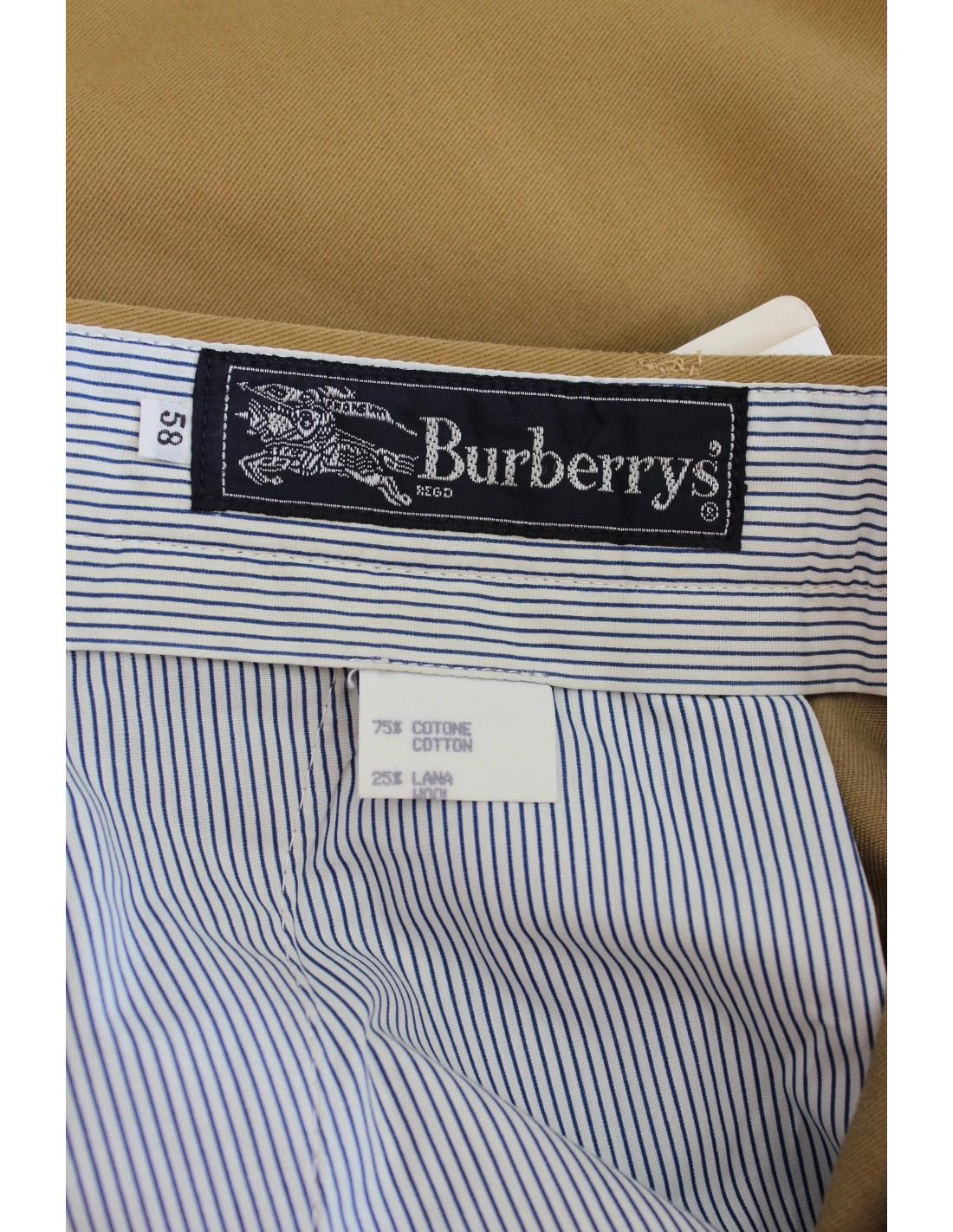 Burberry Beige Cotton Classic Pants 2