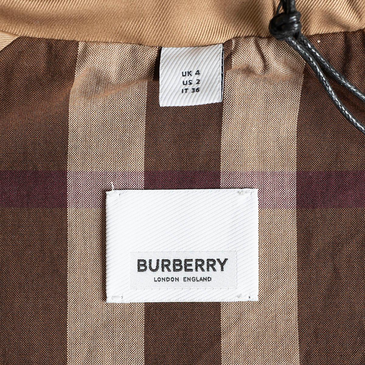 BURBERRY beige cotton THE LONG WATERLOO HERITAGE TRENCH Coat Jacket 4 XXS 3