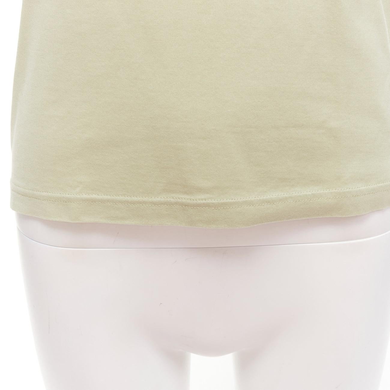 BURBERRY beige algodón blanco logo estampado slim fit camiseta manga corta XS en venta 2