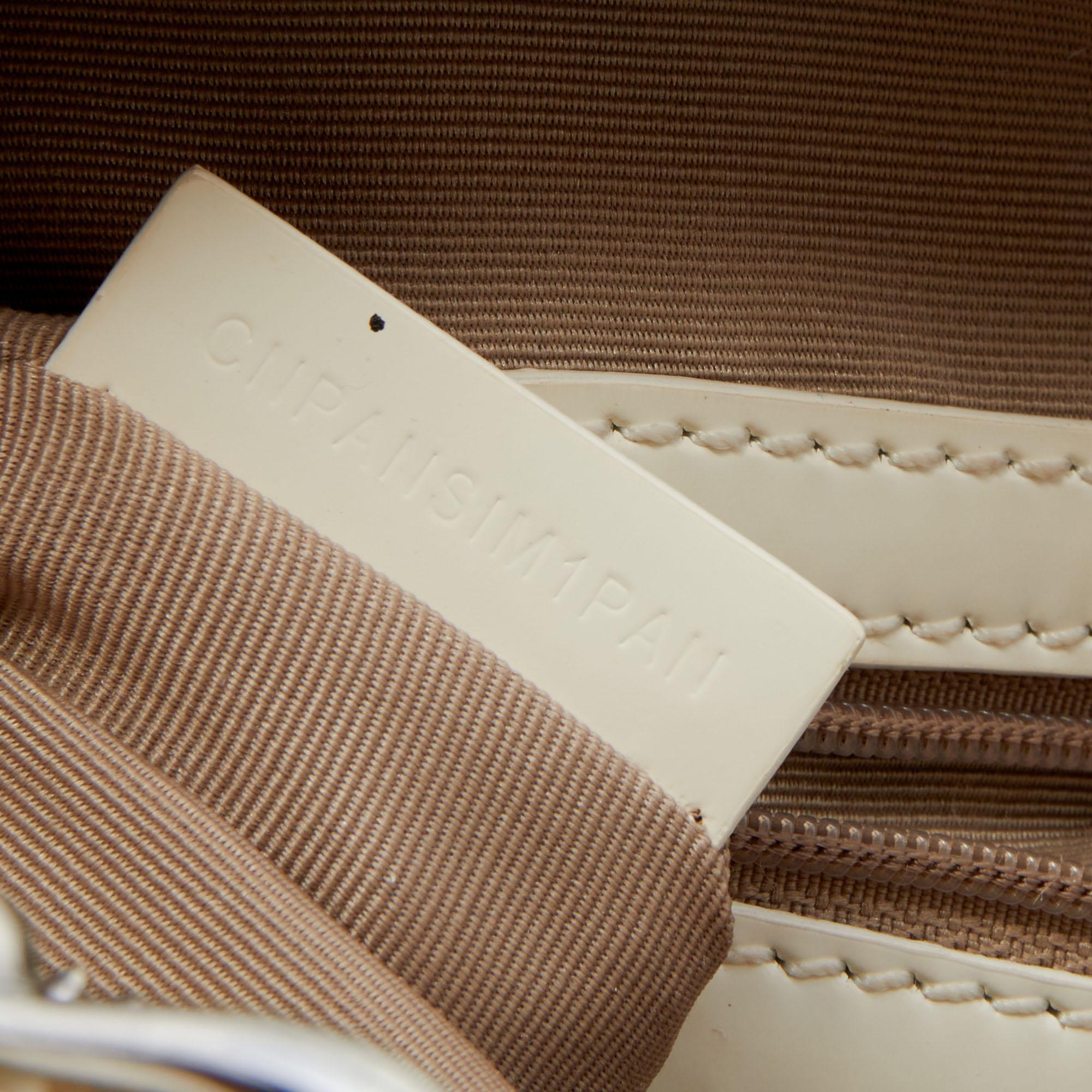 Burberry Beige/Cream Nova Check PVC And Leather Shoulder Bag In Good Condition In Dubai, Al Qouz 2