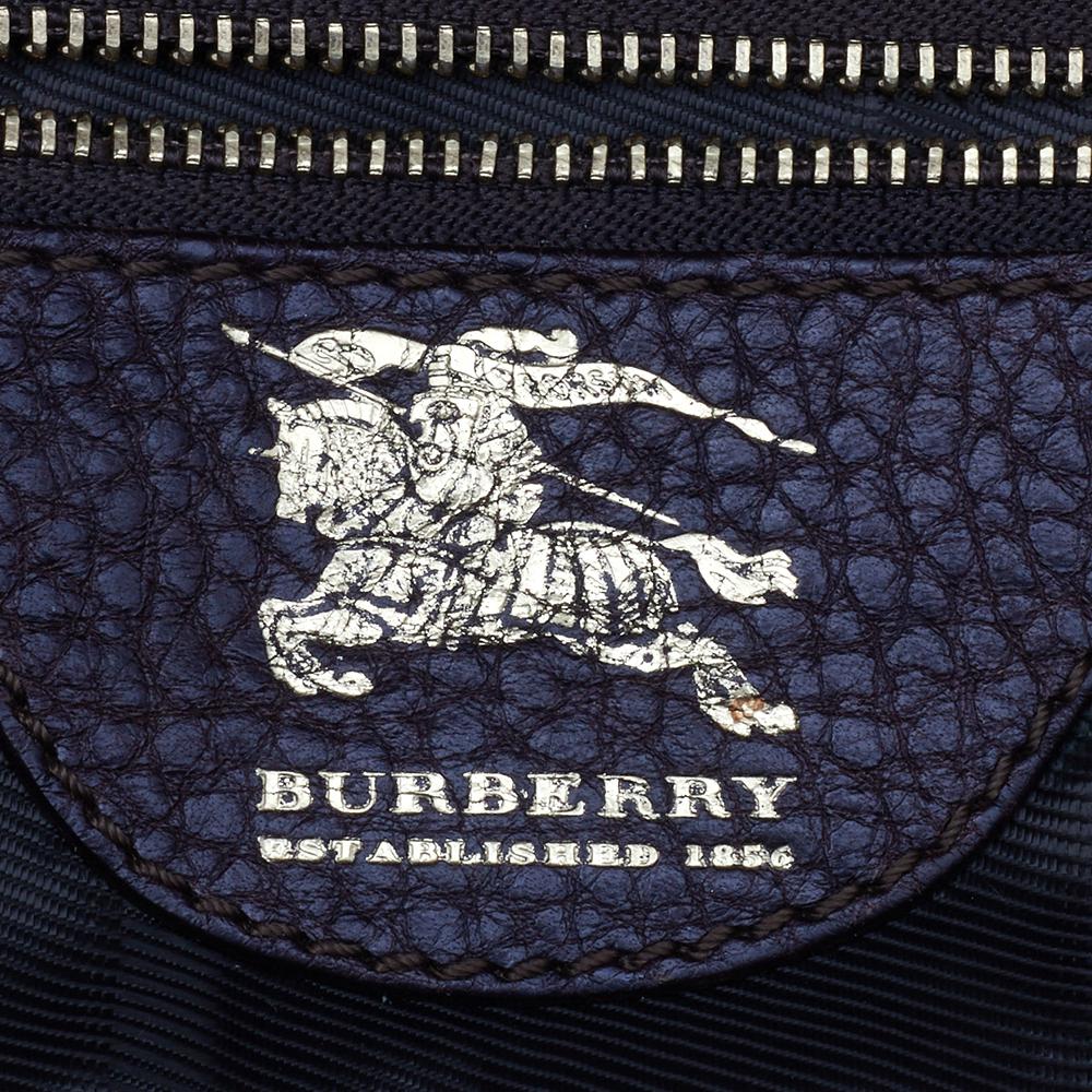 Burberry Beige/marrone scuro Nova Check in tela e pelle Manor Satchel 1