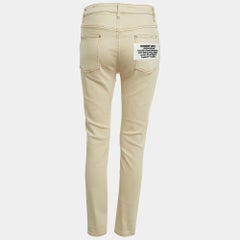 Beige Denim Tasche Detail Skinny Jeans S Taille 27" von Burberry