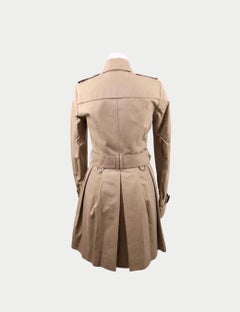 Burberry Beige Double-Breasted Trench Coat with Belt - US 2