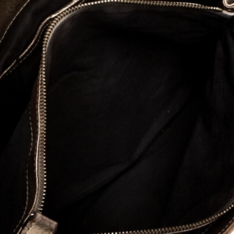 Burberry Beige/Gold Haymarket Check Coated Canvas and Leather Bridle Tote Pour femmes en vente