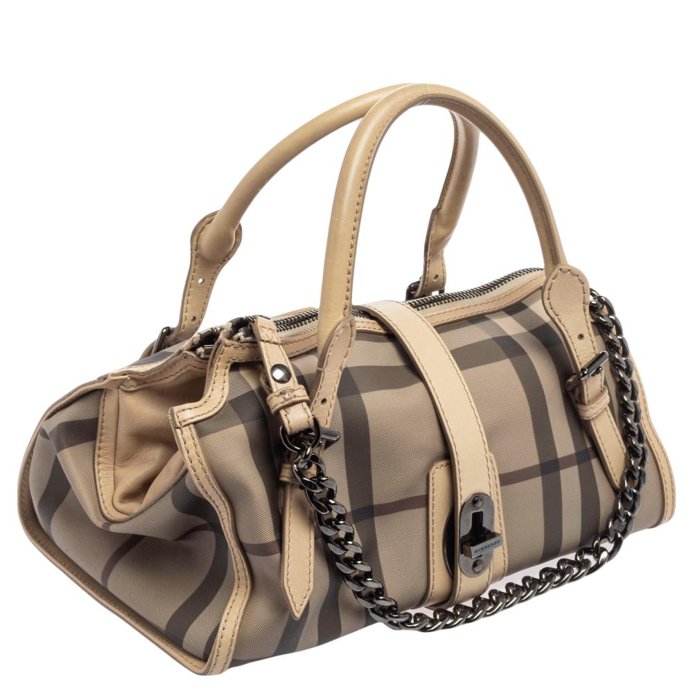 beige burberry bag