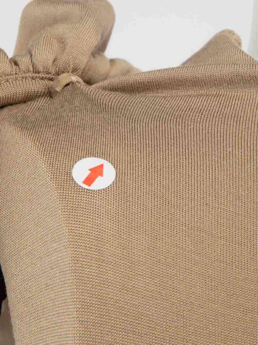 Women's Burberry Beige Knot Detail Knee Length Dress Size XS