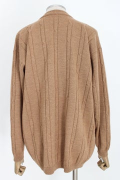 Burberry Beige Lambswool Classic Vintage 80s Sweater
