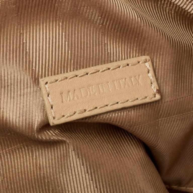 Burberry Beige Leather Horsebit Hobo In Fair Condition For Sale In Dubai, Al Qouz 2