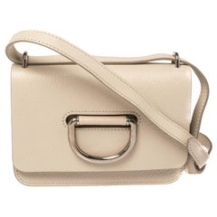 Burberry Beige Cuir Mini D-Ring Crossbody Bag