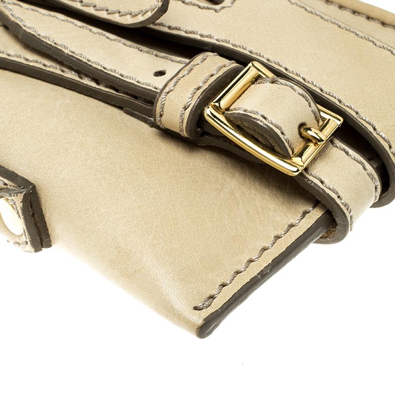 Burberry Beige Leather Pochette Shoulder Bag 7