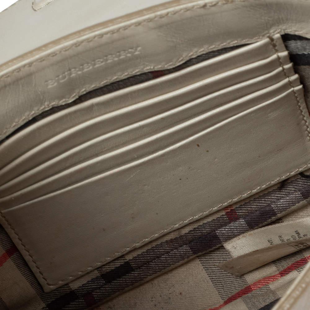 Burberry Beige Leather Tassel Crossbody Bag 6