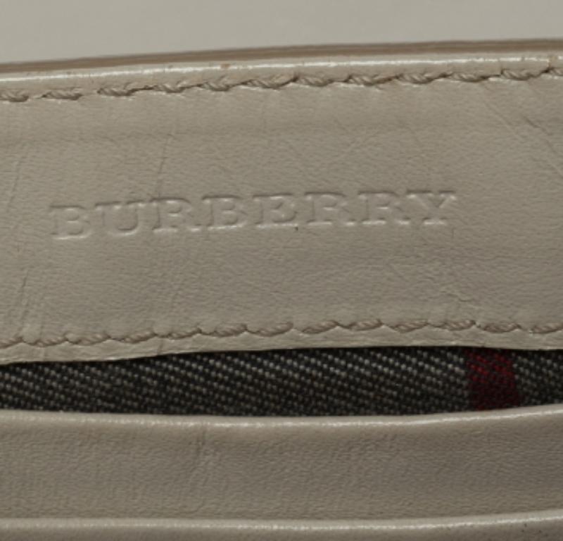 Beige Burberry Borsa a tracolla con nappe in pelle beige