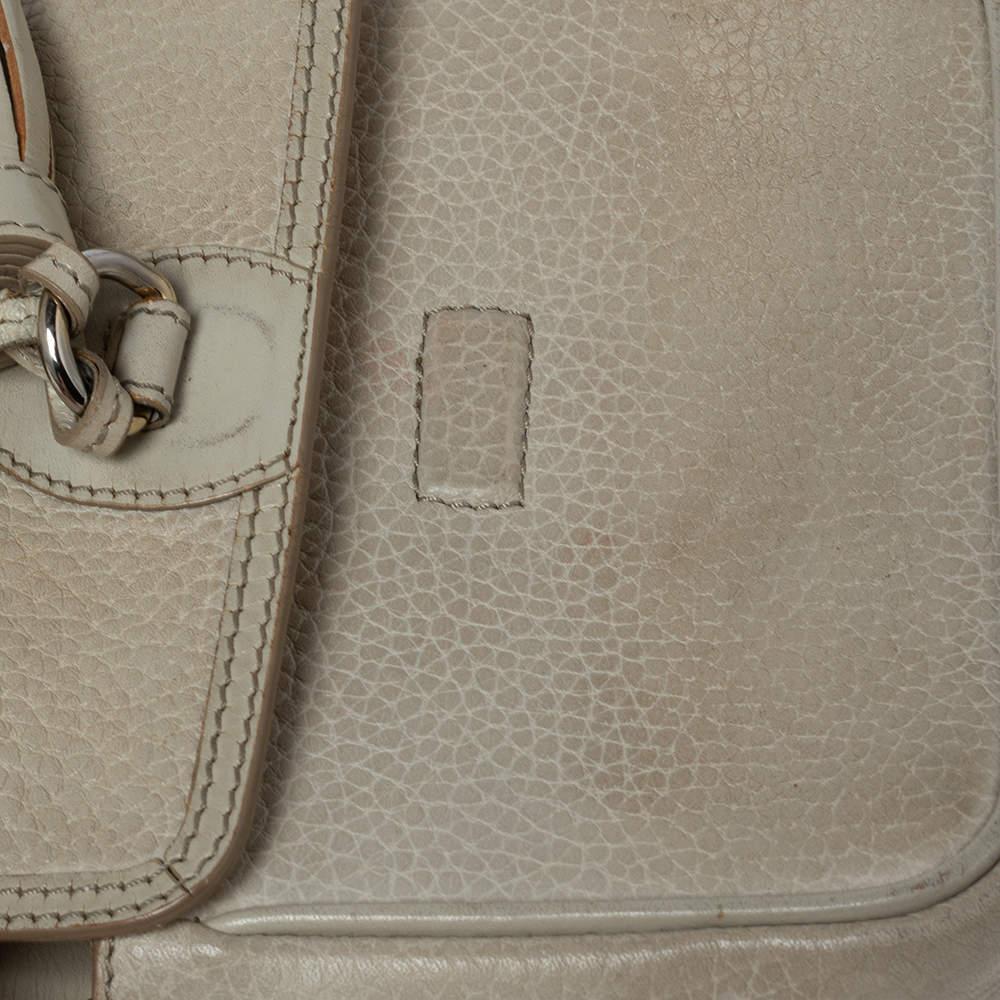 Burberry Beige Leather Tassel Crossbody Bag 3
