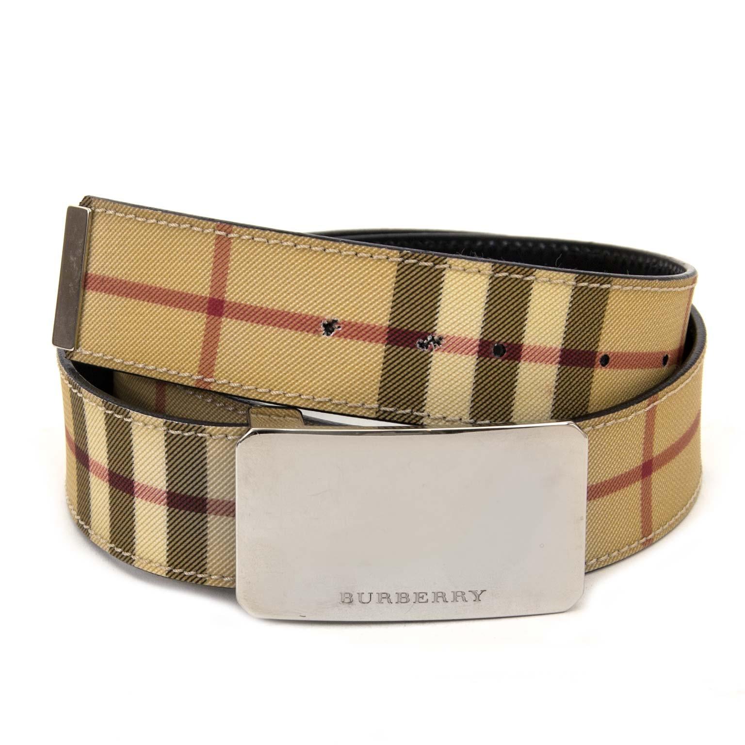 burberry nova check belt