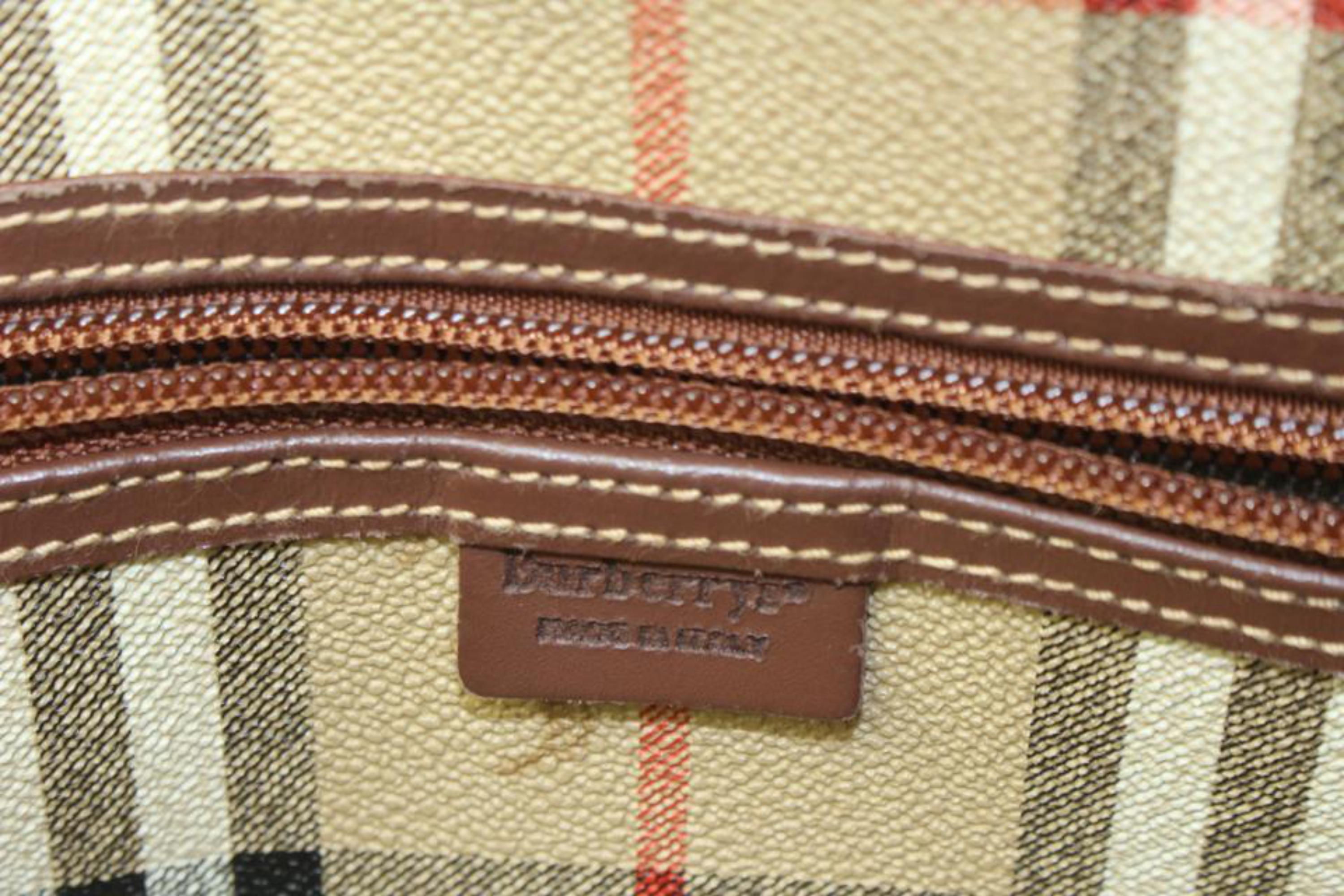 Burberry Beige Nova Check Boston Duffle Bag 123b24 3