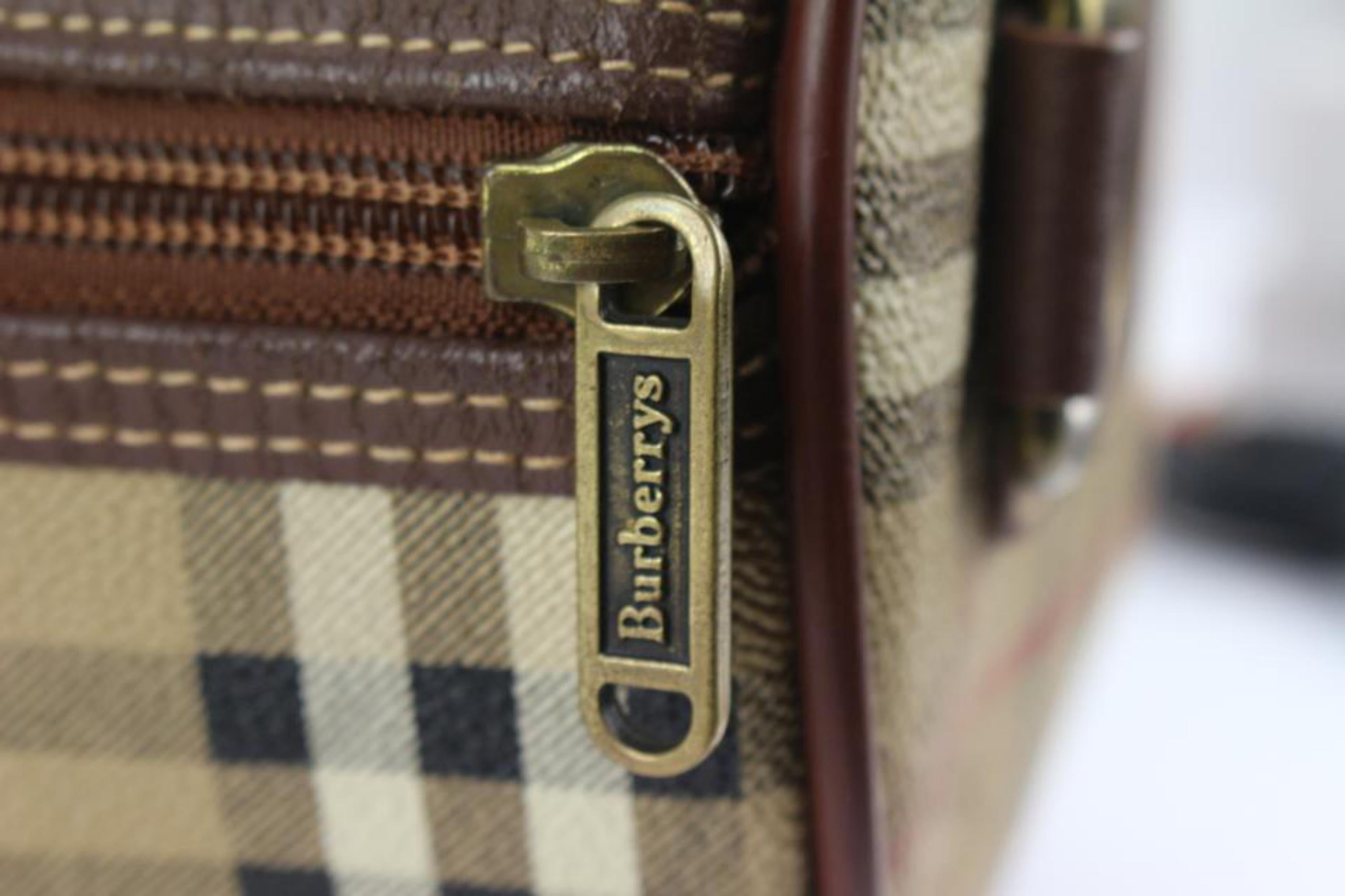 Burberry Beige Nova Check Boston Duffle Bag 123b24 4