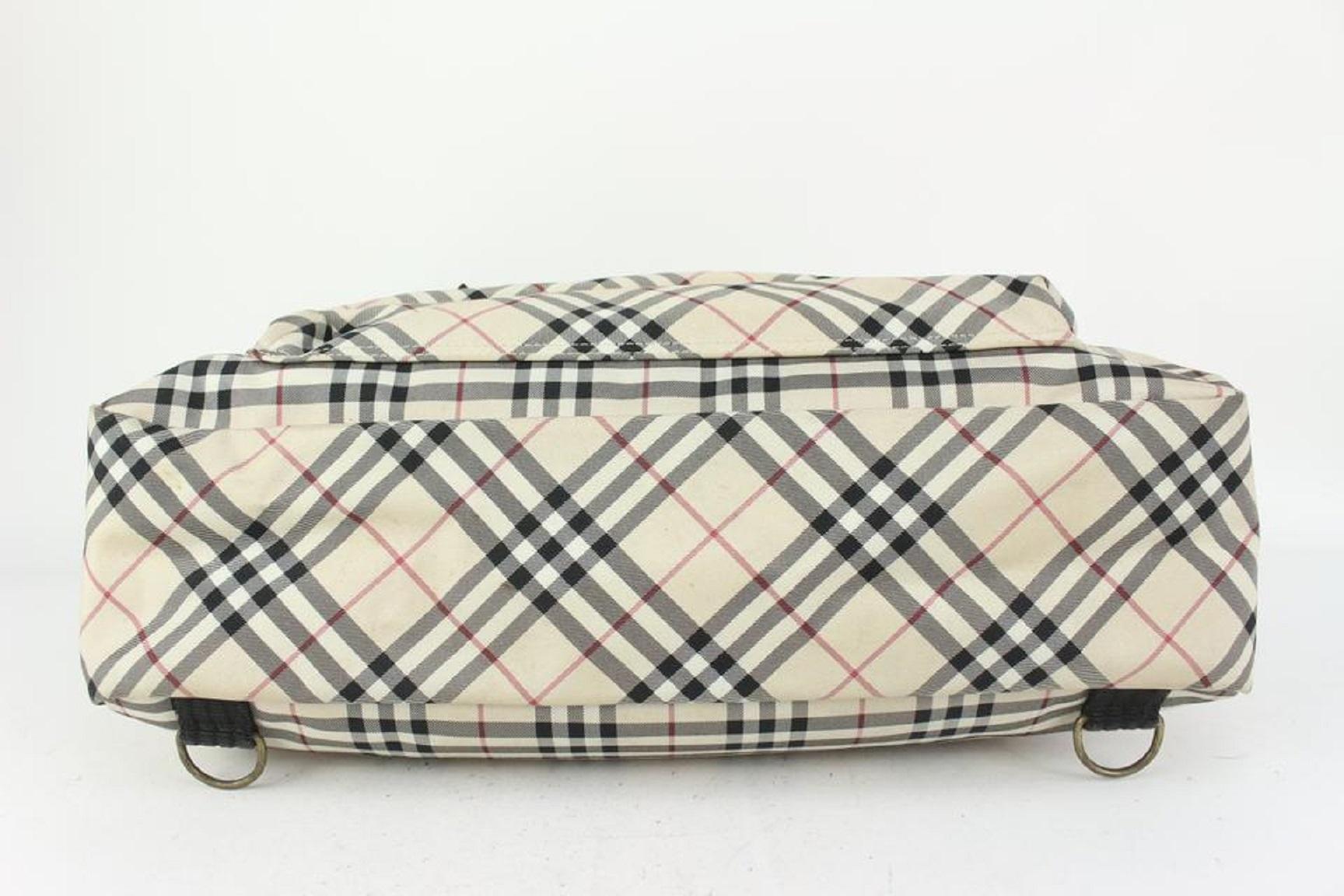 Burberry Beige Nova Check Diaper Messenger Baby Bag 824bur50 1