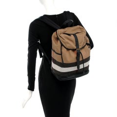 Burberry Beige Nova Check Drifton Backpack 13BUR1022