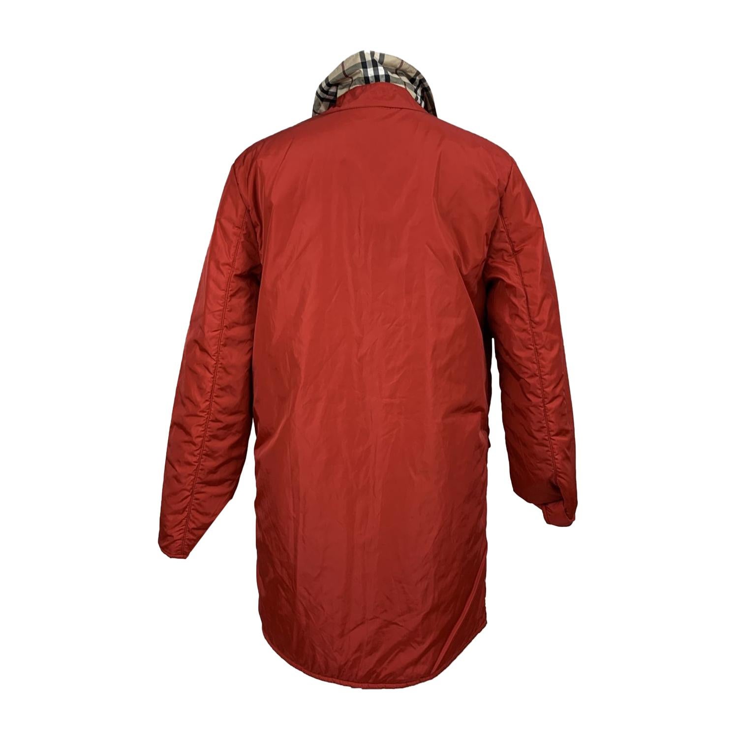 Burberry Beige Nova Check Padded Reversible Jacket Size S 1