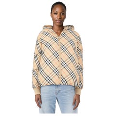 Burberry Beige Nova Check Reversible Puffer Size XS