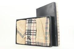 Burberry Beige Nova Check Three Towel Set 1bur921