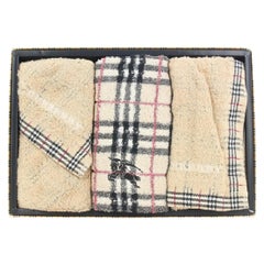 Burberry Nova Nova Check Drei-Handtuch-Set in Beige 1bur921