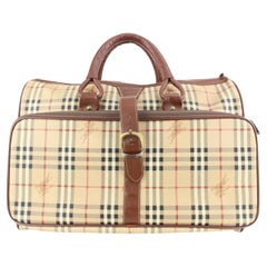 Pre-owned Burberry Star Print Nova Check Pochette ($245) ❤ liked