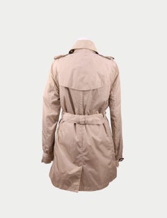 Burberry Beige Short Trench Coat with Belt - US 8