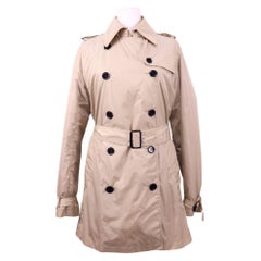 Burberry Beige Short Trench Coat with Belt - US 8
