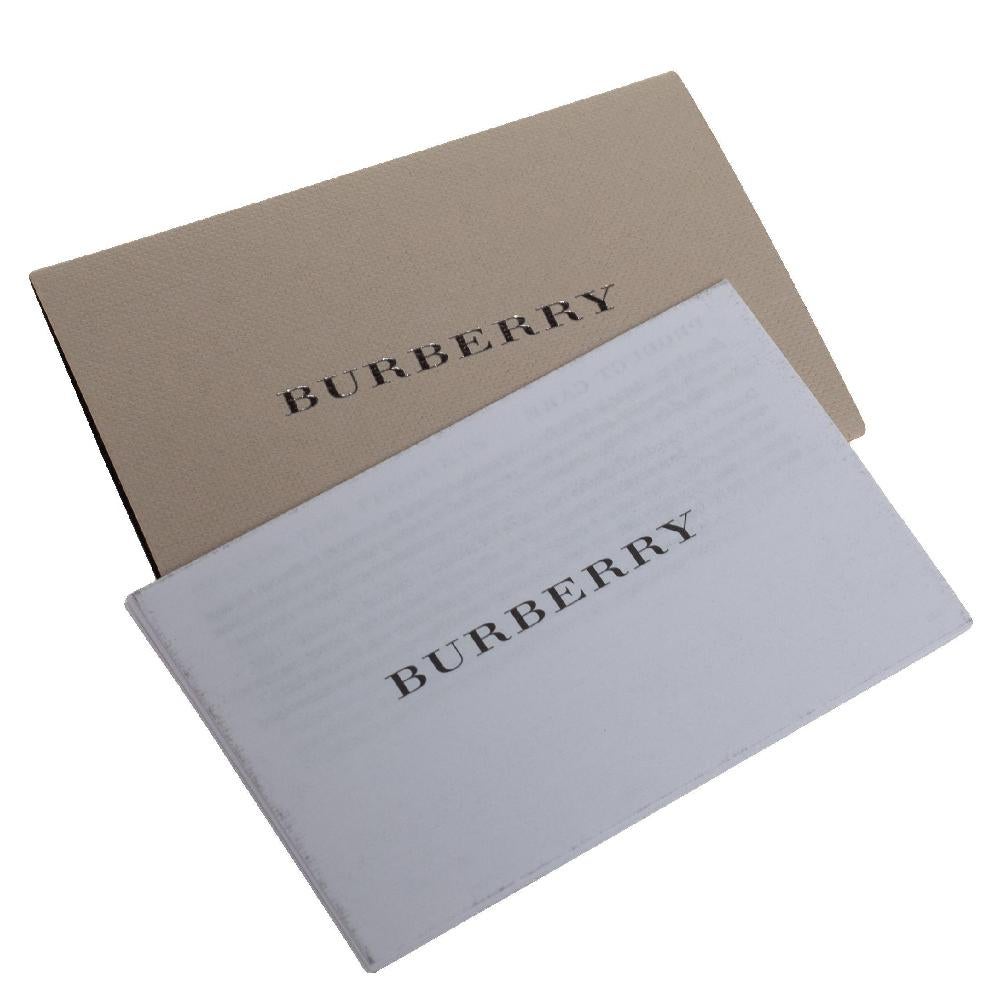 Burberry Beige Smoke Check PVC und Leder Northfield Tote 8