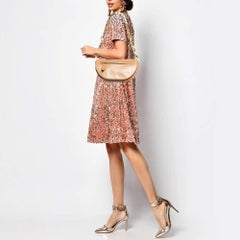 Borsa Olympia piccola in pelle morbida beige di Burberry