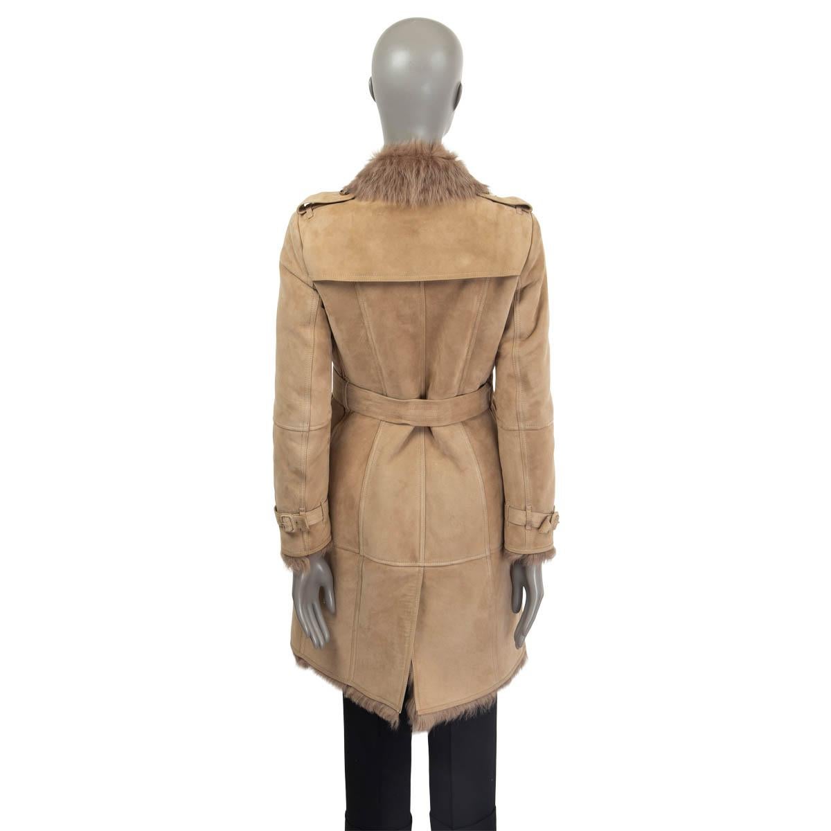burberry fur trench coat