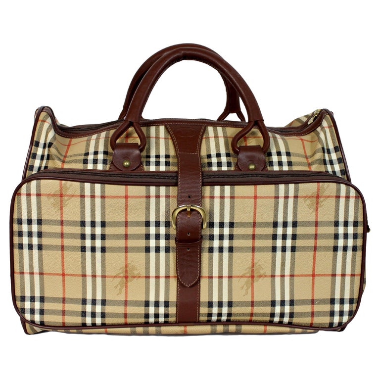 Vintage 90's Burberry Weekend Travel Bag Made in England