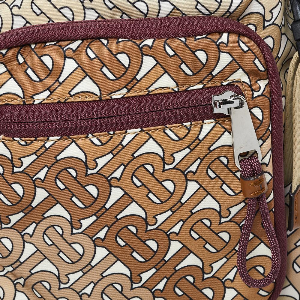 Burberry Beige TB Monogram Nylon Leo Belt Bag 6