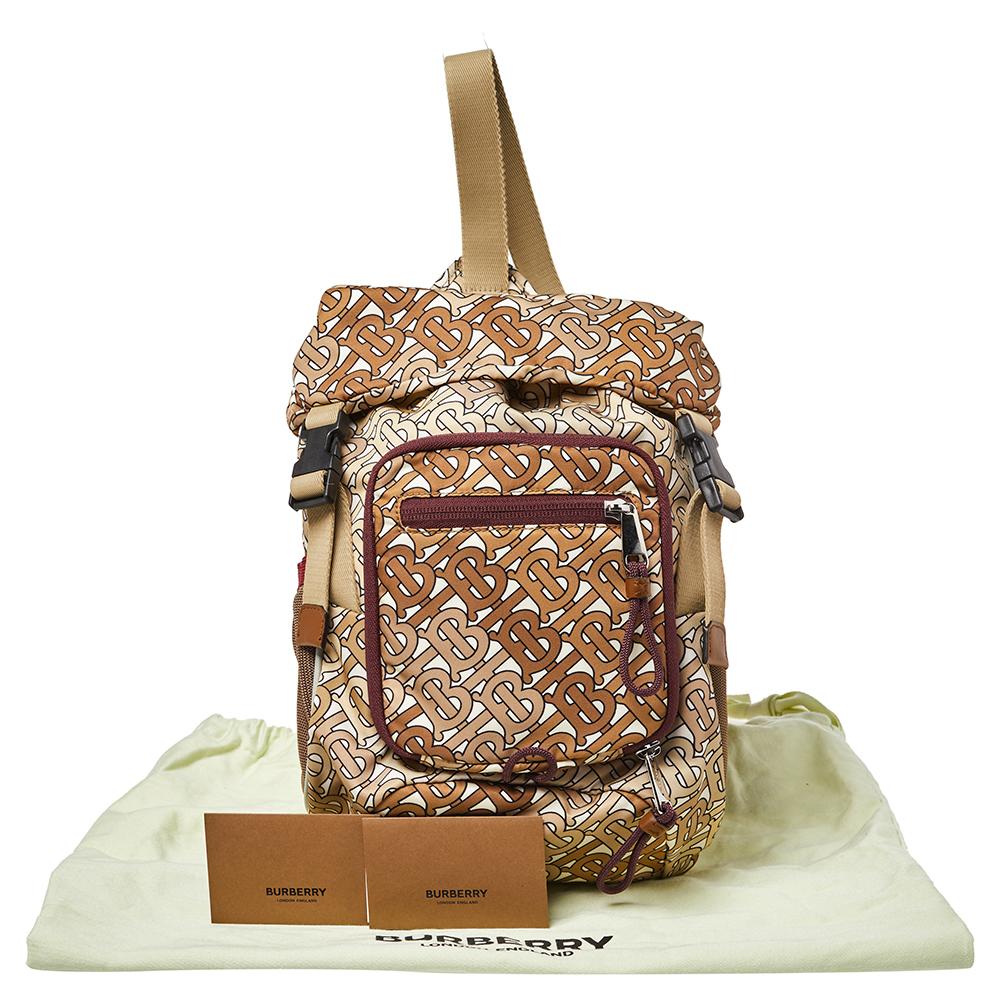 Burberry Beige TB Monogram Nylon Leo Belt Bag 7