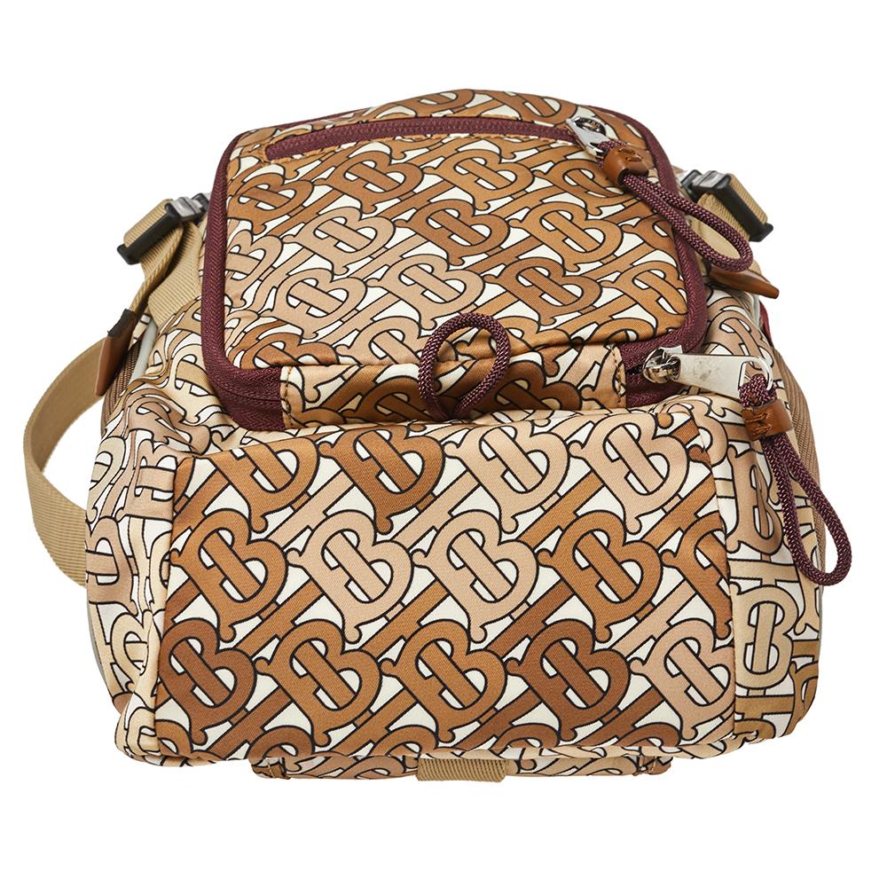 Women's Burberry Beige TB Monogram Nylon Leo Belt Bag