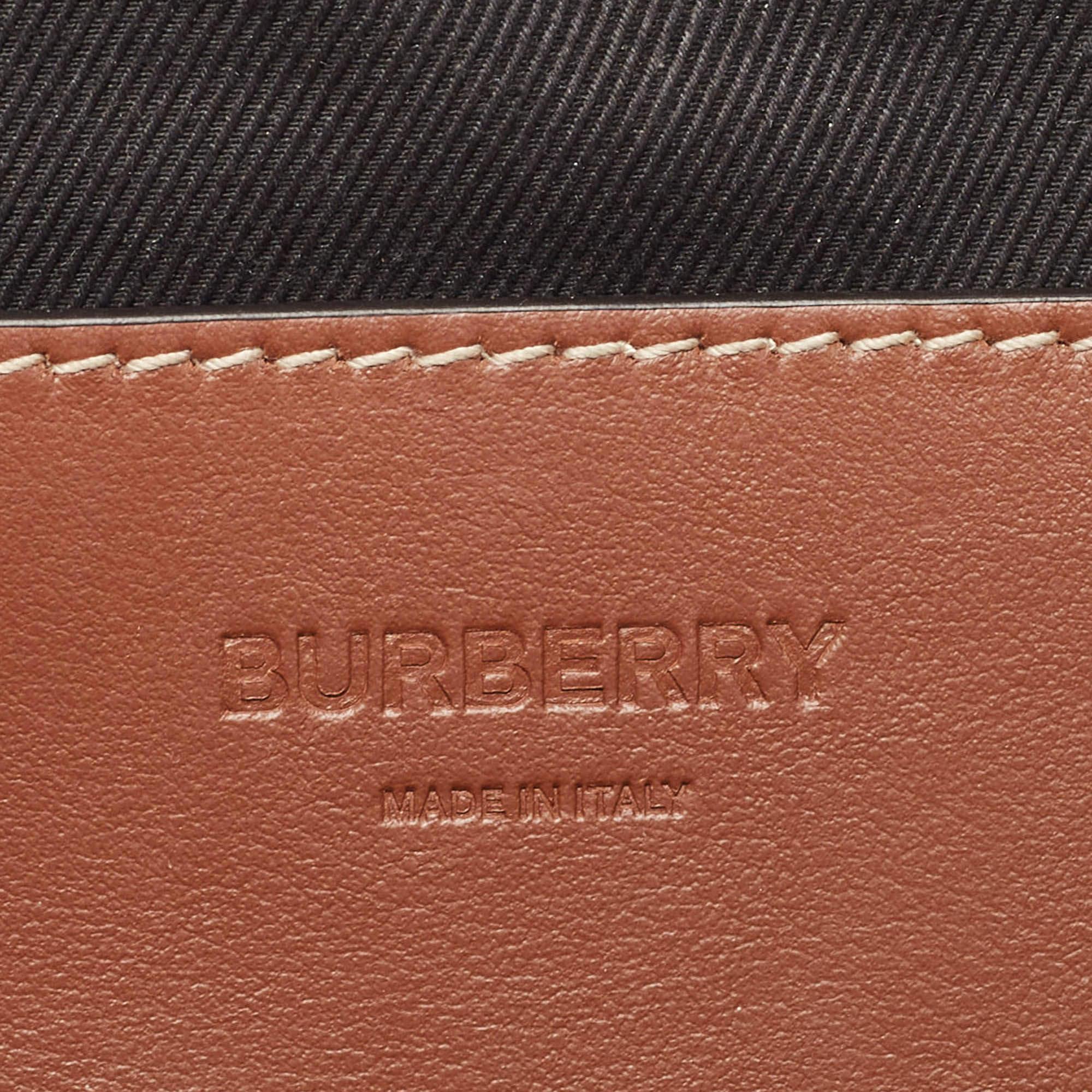 Burberry Beige TB Monogram Print Coated Canvas and Leather Sonny Bum Bag 7
