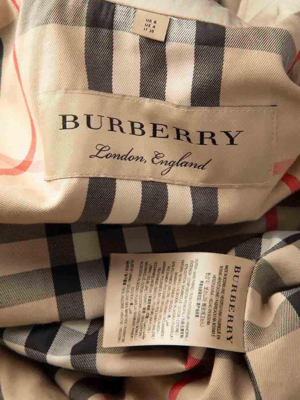 Burberry Beige The Kensington Mid Length Trench Size XS 2