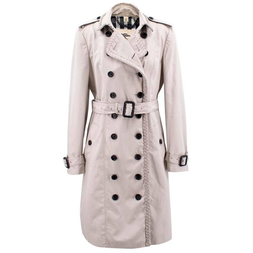 Burberry Beige Trench Coat For Sale