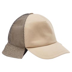 Burberry Beige Trucker Ricostruito Cotone Baseball Cap L