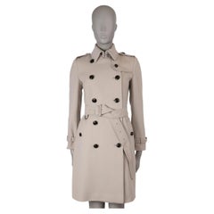 Burberry beige lana cashmere KENSINGTON TRENCH Cappotto Giacca 6 XS