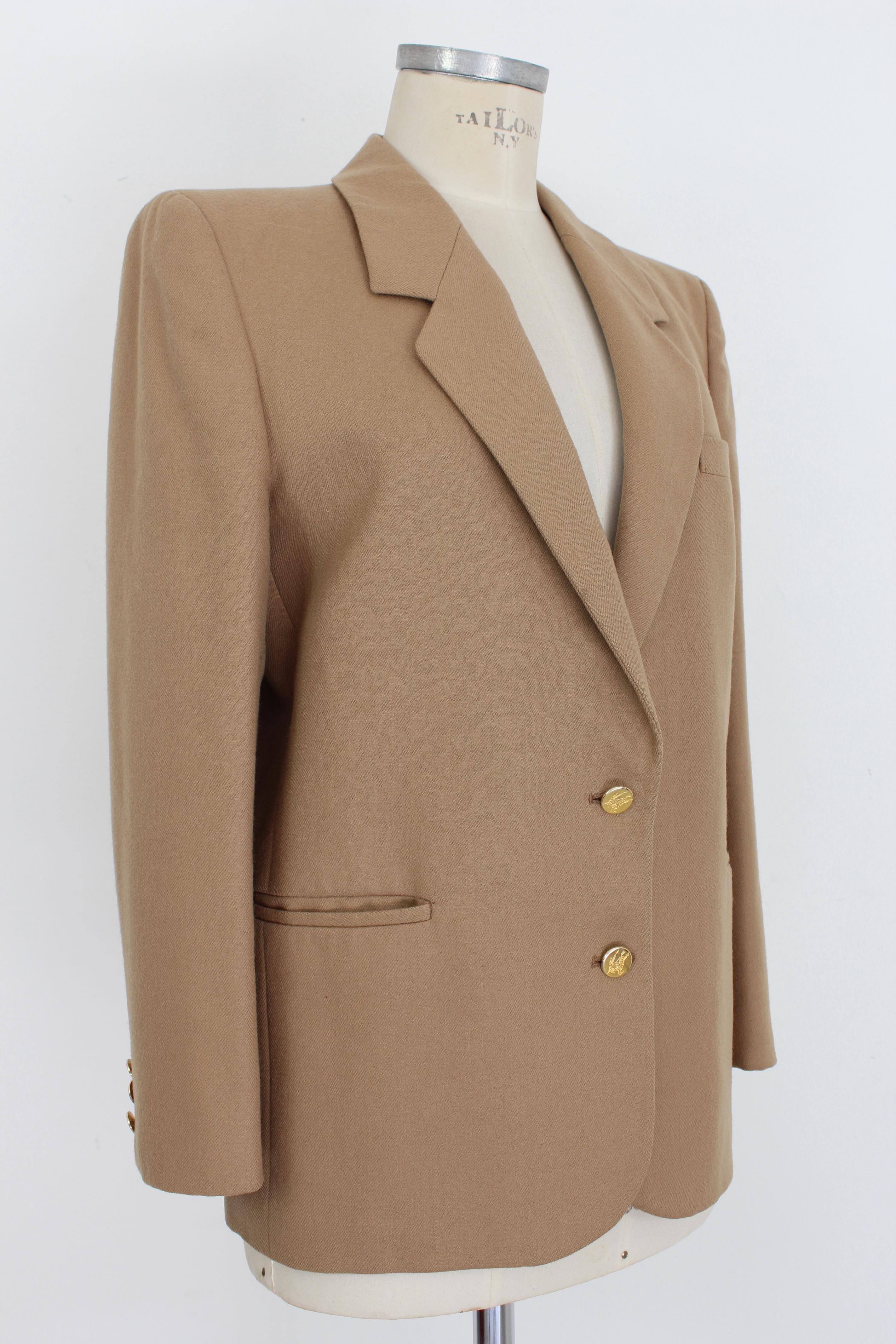Women's Burberry Beige Wool Classic Jacket