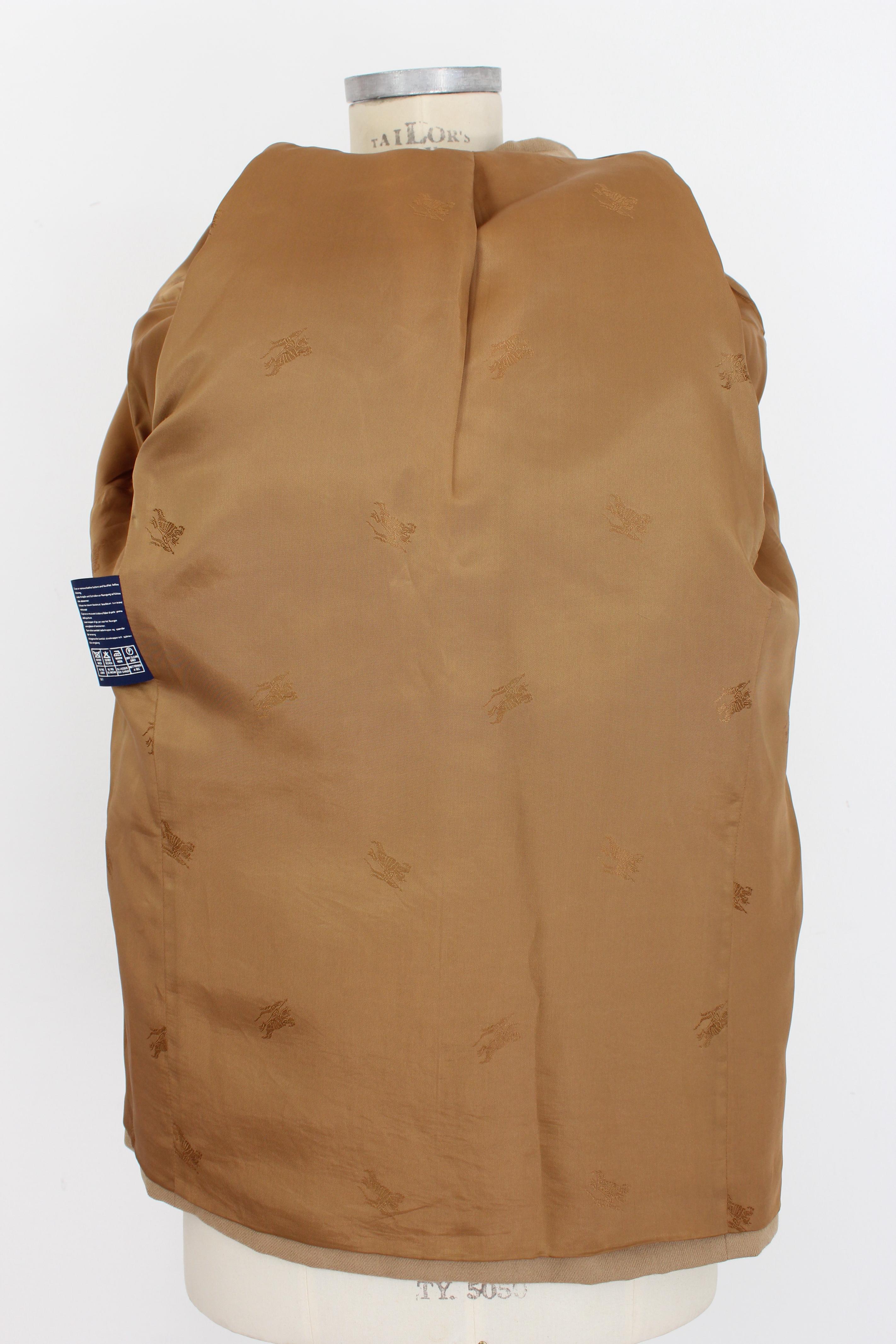 Burberry Beige Wool Classic Jacket 2
