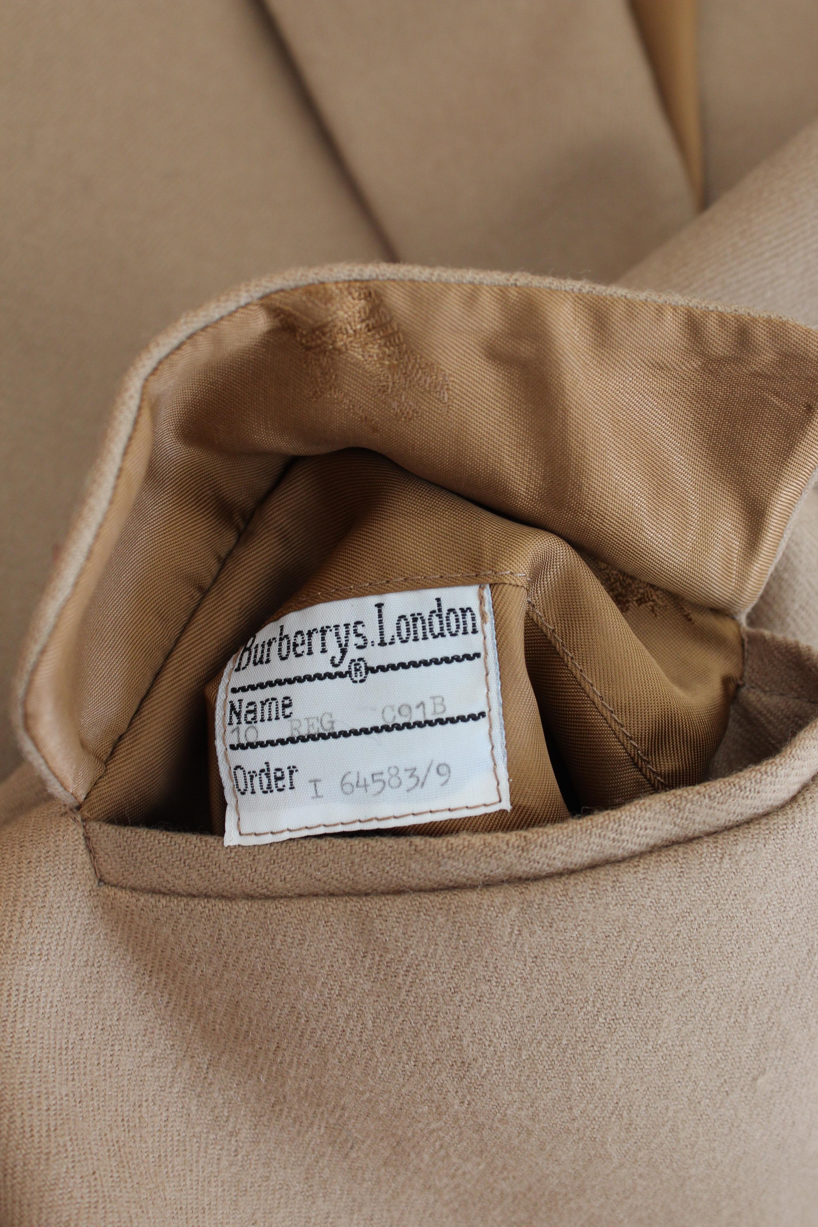 Burberry Beige Wool Classic Jacket 5