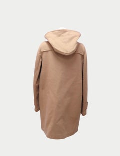 Burberry Beige Wool Hooded Duffle Coat - EU 42