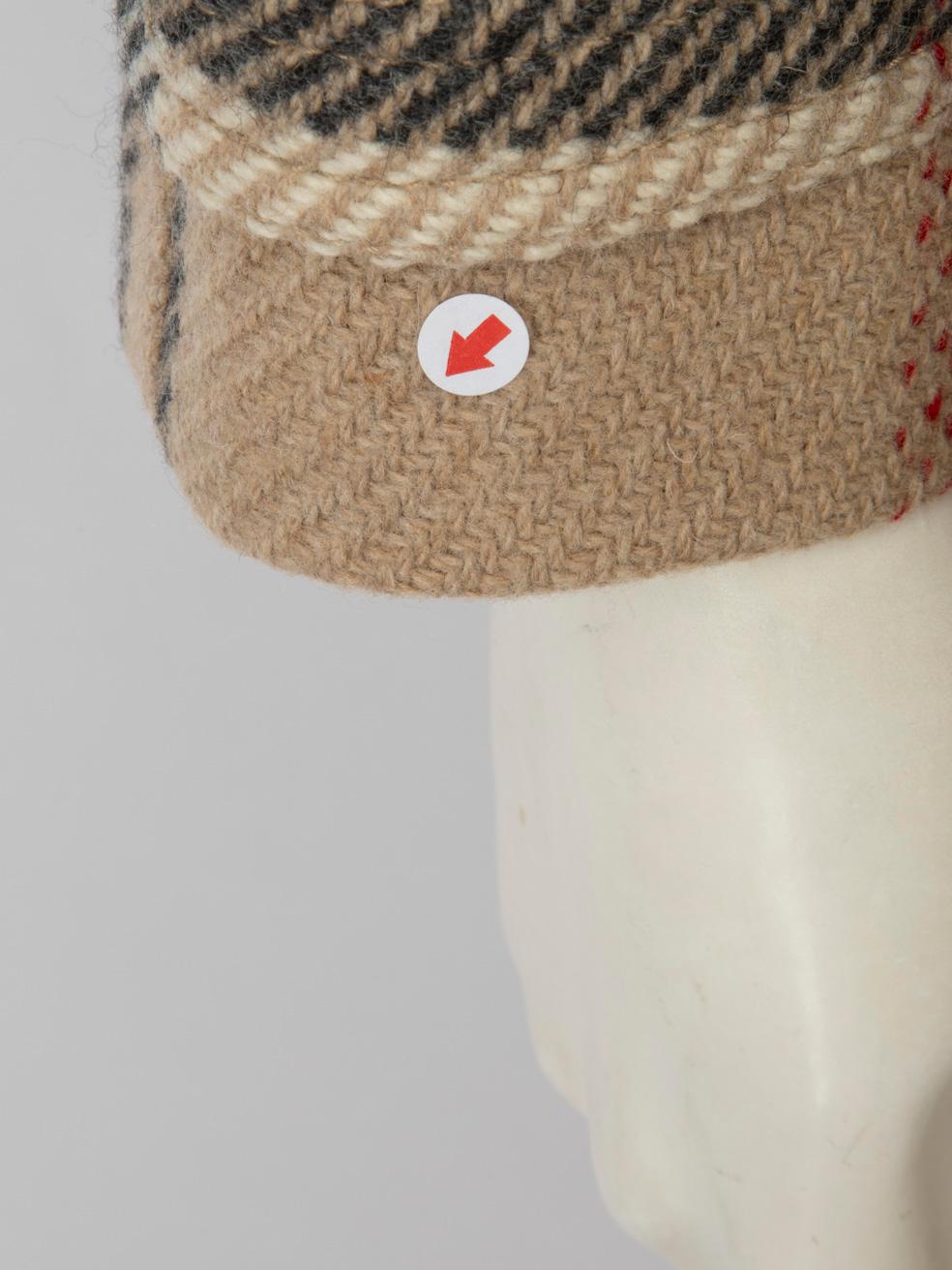 Burberry Beige Wool Nova Check Mid-Length Coat Size XS 1